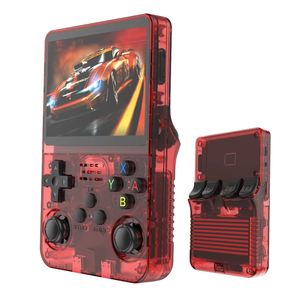 R36S Retro Handheld Game Console - 3.5 Inch IPS Screen, Linux System, 64GB of Classic Games