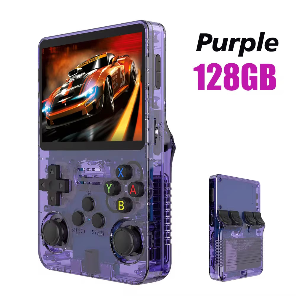 R36S Retro Handheld Game Console - 3.5 Inch IPS Screen, Linux System, 64GB of Classic Games