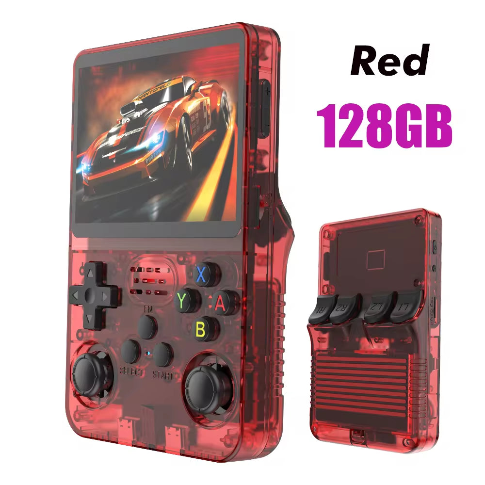 R36S Retro Handheld Game Console - 3.5 Inch IPS Screen, Linux System, 64GB of Classic Games