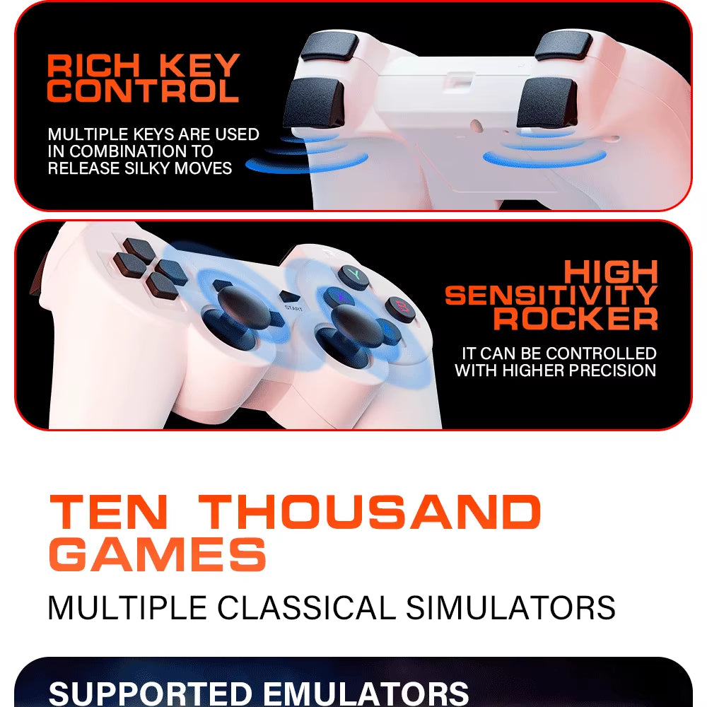 P30MAX Android 11 Gaming Projector - 64GB TF Card, Wireless Controller, Dual WIFI, 1280x720P Home Theater, Portable Entertainment Solution